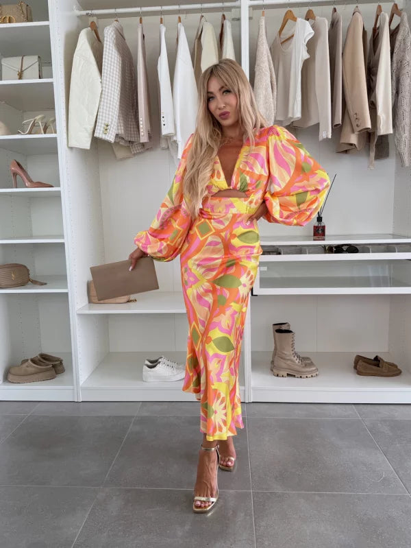 VIRGINIA - DRESS WITH PUFF SLEEVES