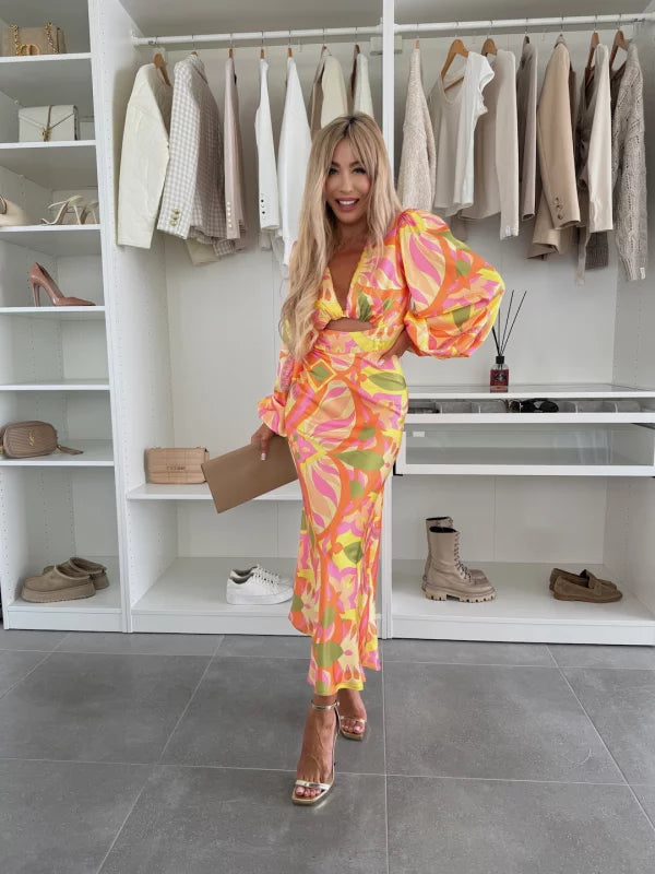VIRGINIA - DRESS WITH PUFF SLEEVES