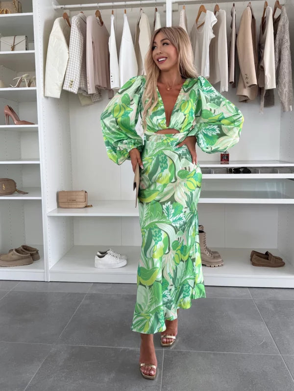 VIRGINIA - DRESS WITH PUFF SLEEVES